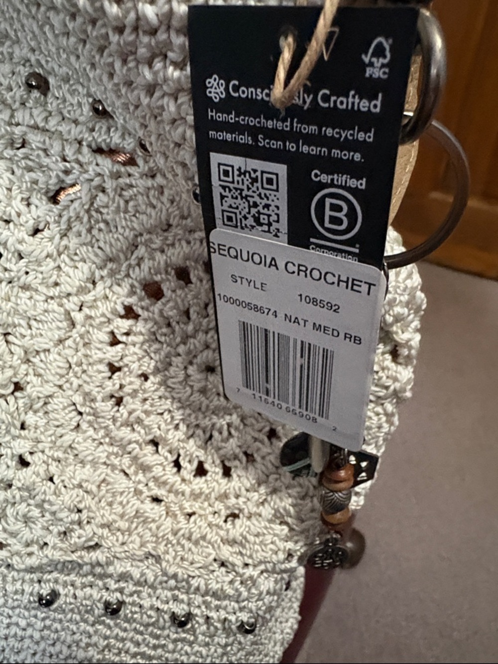 The Sak Sequoia Crochet Hobo Handbag — NWT - Picture 8 of 8